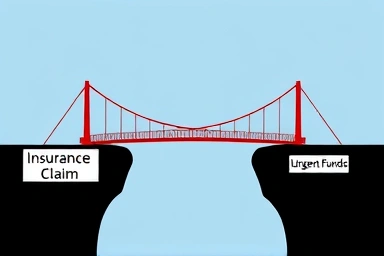 Financial bridge, rapid funding solution, insurance claim support
