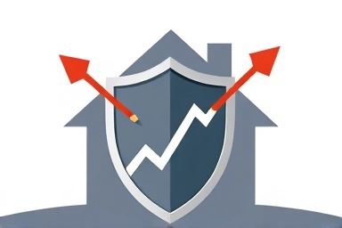 Shield protecting house from rising interest rates