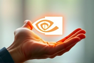 Nvidia logo, investment, future potential, technology symbol