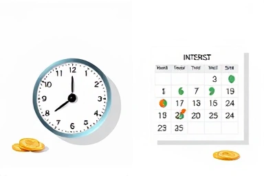 Daily vs monthly interest calculation comparison graphic.