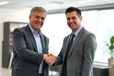 Trusted financial advisor helping a client with a loan.