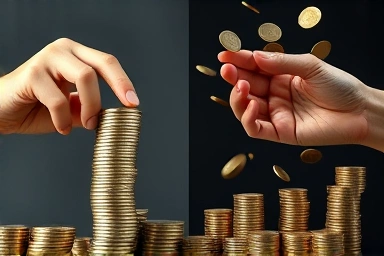 Amplified stock gains and losses due to leverage