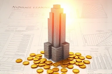 Symbolic growth of commercial property value from land share.