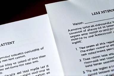 Detailed view of legal documents for lease renewal rights and implicit renewal.