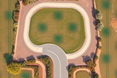 Inaccessible land suddenly connected to a road, symbolizing opportunity.