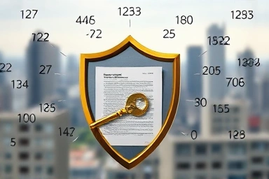 Shield protecting house from legal storm, symbolic of deposit protection.