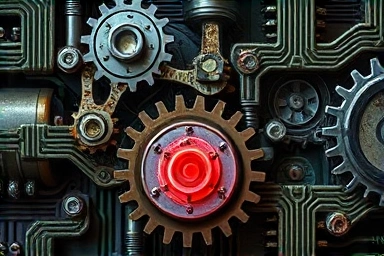 Abstract representation of a fragile financial system