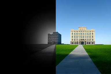 Split image: uncertain path vs. stable path, symbolizing reconstruction investment timing.