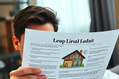 Worried person reviewing complex real estate trust document.