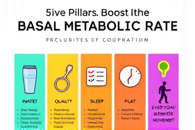 Infographic of 5 ways to boost metabolism