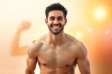 Person with toned physique symbolizing increased metabolism and lean body.