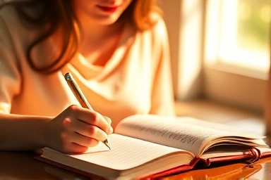 Journaling for diet motivation and positive affirmations.