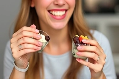Healthy dessert enjoyment during diet