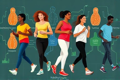 Diverse people choosing personalized diet supplements for health.