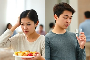 Distinguishing real hunger from emotional eating with clear visual cues.