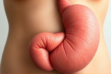 Symbolic representation of physical hunger versus psychological cravings.