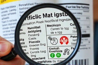 Reading food labels for hidden diet ingredients