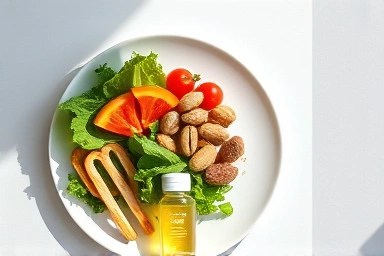 Healthy diet with diet supplements for weight management