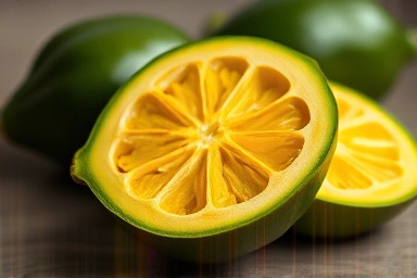 Close-up of sliced Garcinia Cambogia fruit symbolizing natural compounds