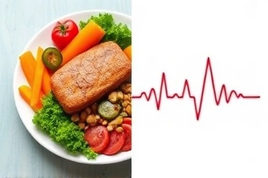 Balanced healthy meal and energy expenditure graphic for diet.