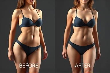 Symbolic representation of body toning and fat reduction.