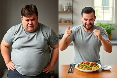Transformation from bloating and weight gain to health and energy.