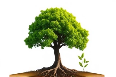 Symbol of lasting health vs. temporary diets