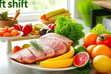 Healthy meal with fresh ingredients, symbolizing reduced processed food.
