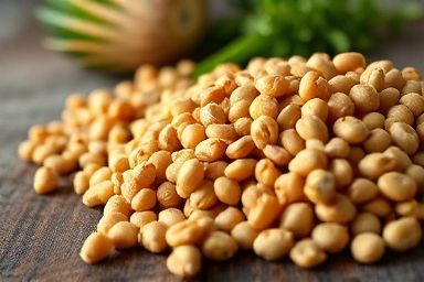 Assortment of healthy legumes and beans for protein.