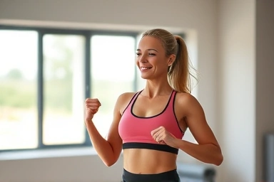 Sustainable weight management and healthy lifestyle symbolized by balanced fitness.