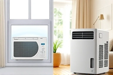 Window vs portable air conditioner efficiency comparison