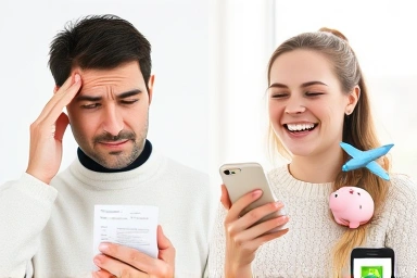 Stress relief from saving phone bills with airplane mode