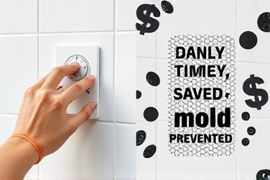 Installing bathroom fan timer switch for savings and mold prevention.