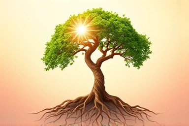 Symbolic image of a thriving family business and successful inheritance.