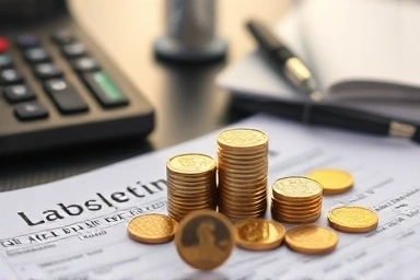 Financial documents and coins symbolizing tax efficiency