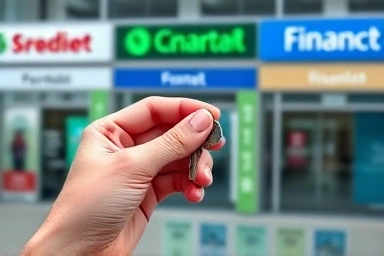 Hand holding a key symbolizing financial control and access.