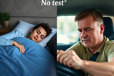 Contrast of rest vs. drowsy driving, importance of sleep.