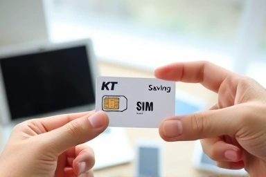 KT SIM card enabling data sharing and cost savings on devices.