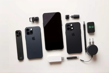 Smartly arranged smartphone accessories for budget-conscious consumers.