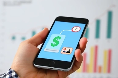 Smartphone showing savings and bill payment flow.