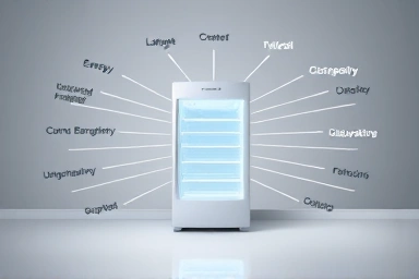Efficient energy flow visualization from a refrigerator.