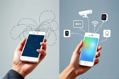 Symbolic representation of high vs. low communication costs for smart devices.
