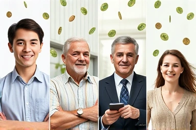 Diverse groups receiving financial benefits and tax relief