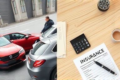 Car accident aftermath vs. organized insurance claim process