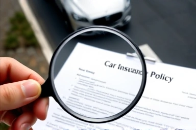 Examining car insurance policy details for clarity