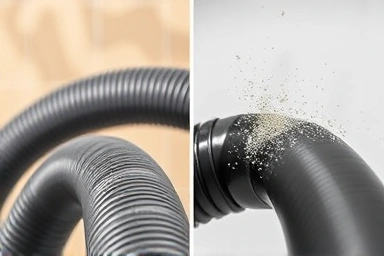 Vacuum cleaner suction power comparison: before and after filter cleaning