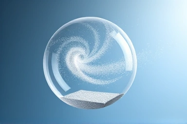 Symbolic image of air purifier filter cleaning dust.