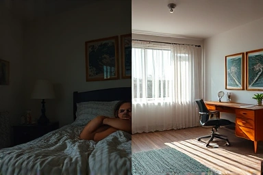 Stuffy vs. airy bedroom: before and after ventilation