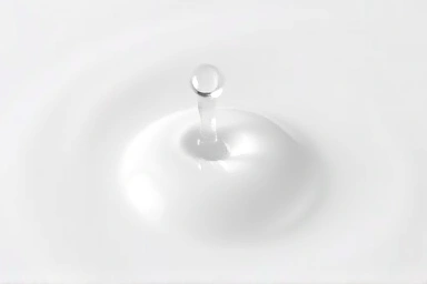Cleansing oil emulsifying with water, showing texture.