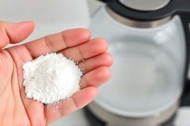 Citric acid powder, natural cleaning agent, kitchen appliance